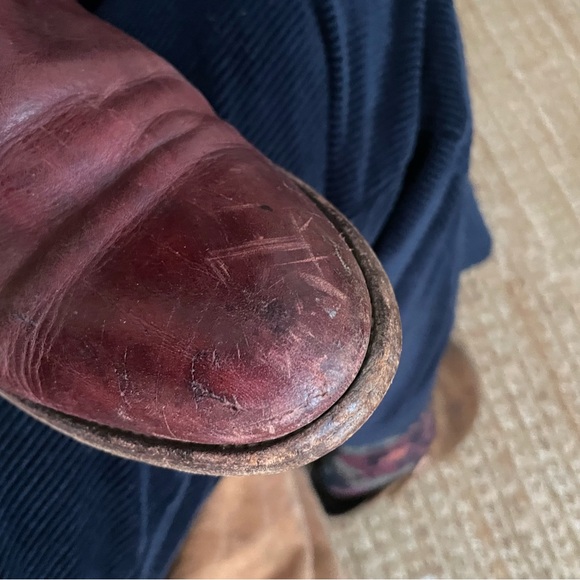 Frye western midcalf boots in oxblood red - Picture 6 of 14